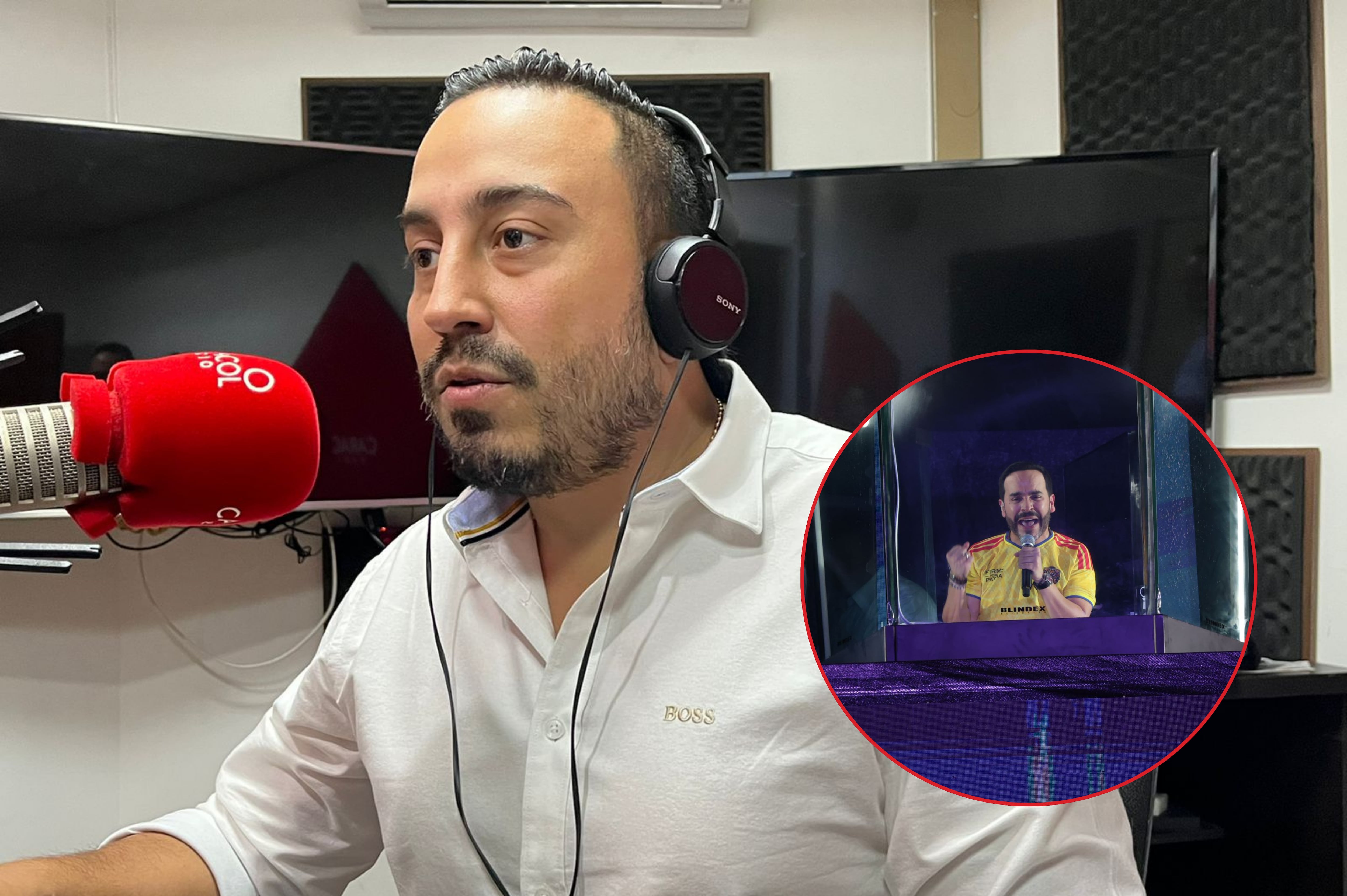 Imagen de referencia. Gobernador de Risaralda, Juan Diego Patiño Ochoa: Caracol Radio / Abelardo De La Espriella en medio de su discurso luego de la victoria electoral: Caracol Radio.
