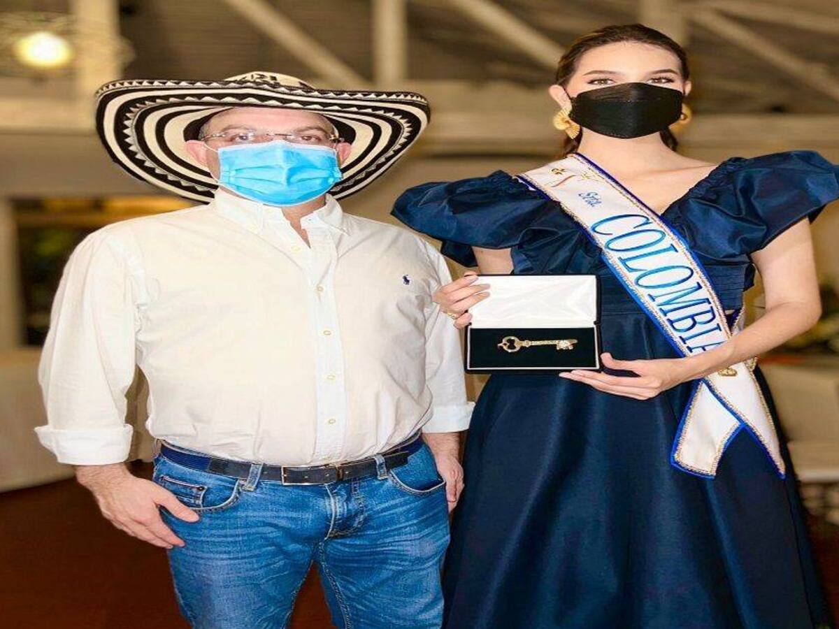 Señorita Colombia recibió las llaves de la ciudad de Sincelejo