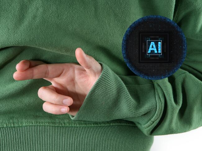 IA, persona mintiendo, imágenes de referencia (Getty Images).