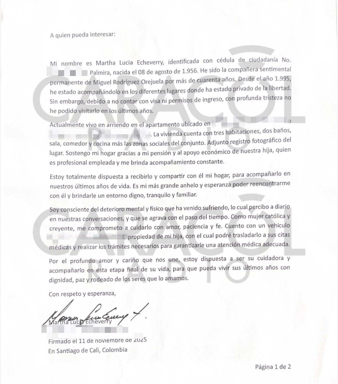 Carta Echeverry