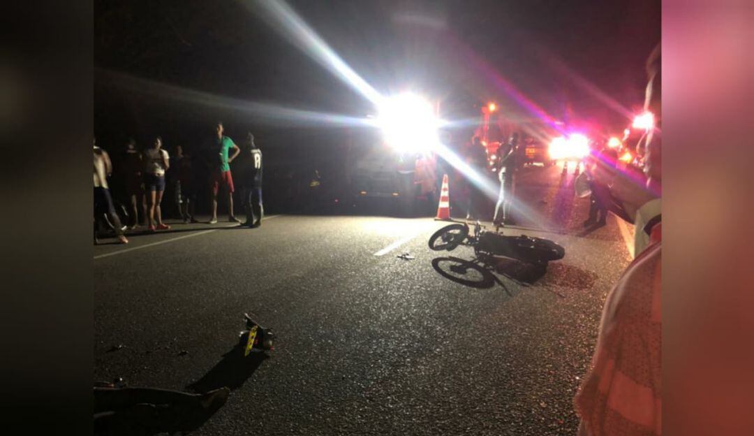 Accidente en la carretera Oriental.