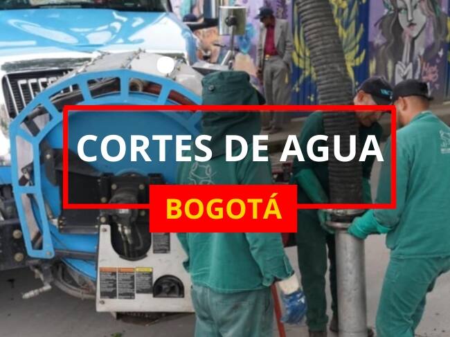 Cortes de agua en Bogotá/ cortesía Acueducto