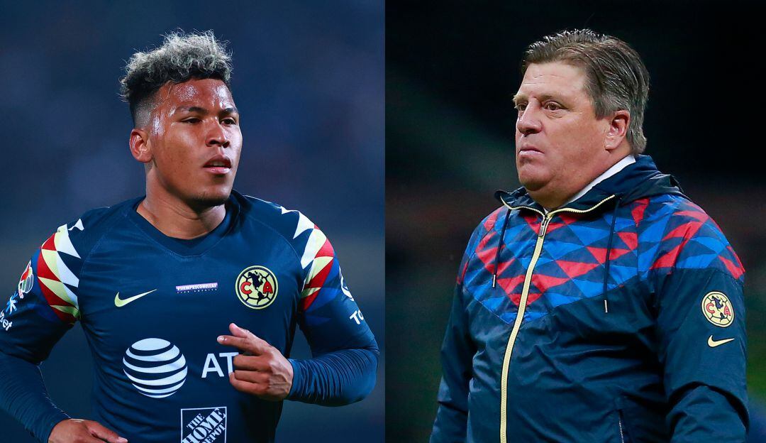 Roger Martínez (izq.) y Miguel Herrera (der.).