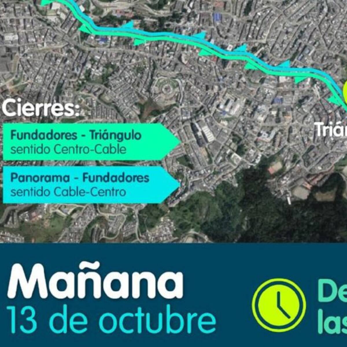 Cierre de la Avenida Santander en Manizales por carrera atlética