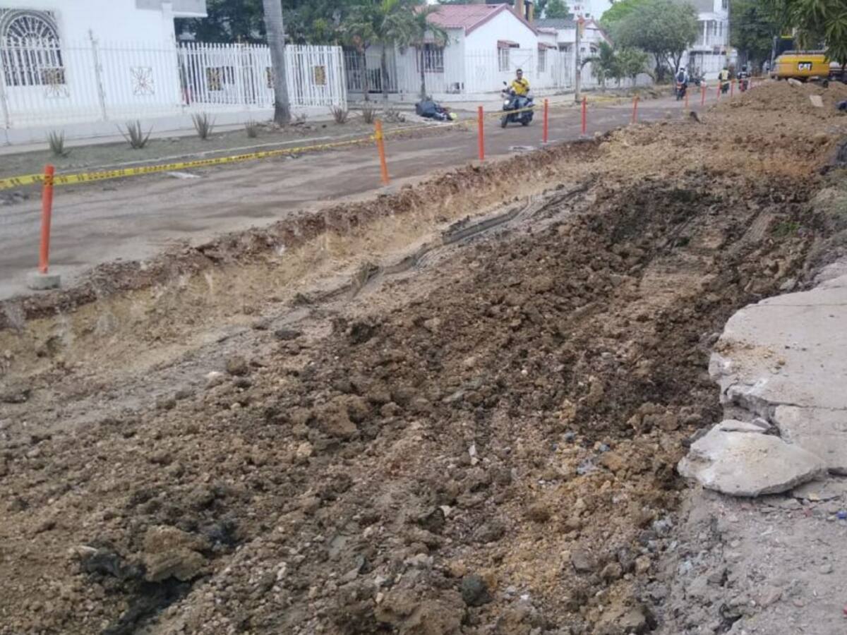 Paralizado mejoramiento de vía principal de El Rodeo por problemas de suelo