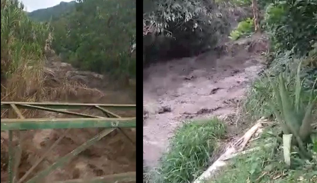 Creciente del río Aguas Claras de Riosucio