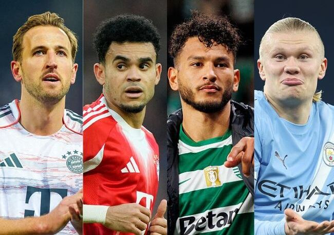 Harry Kane, Luis Díaz, Luis Suárez y Erling Haaland / Composición: Caracol Radio