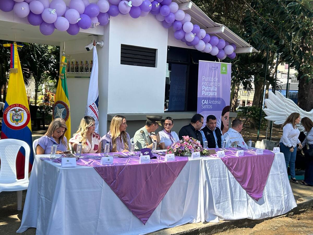 Conozca la nueva patrulla púrpura de Bucaramanga