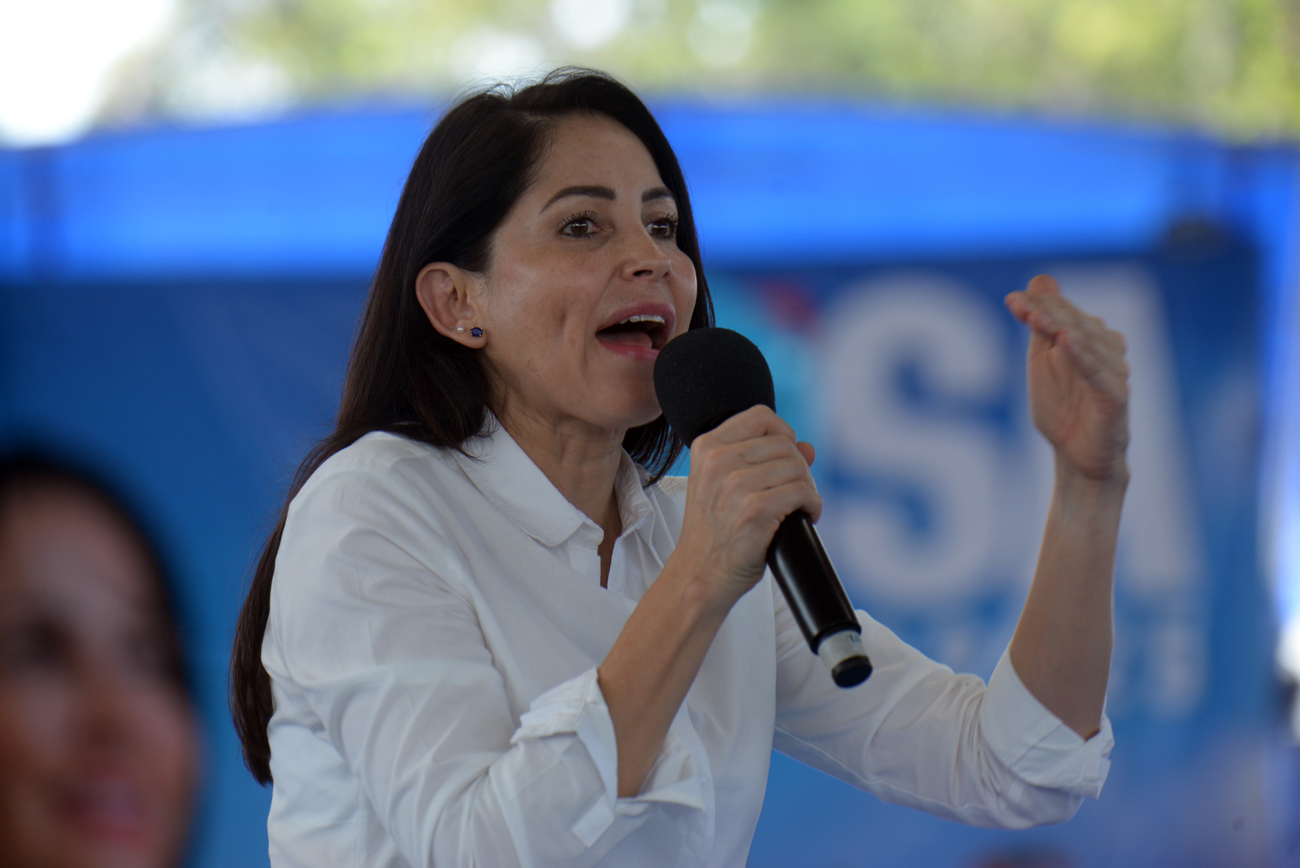Luisa González, candidata a la presidencia de Ecuador (Foto vía Getty Images)