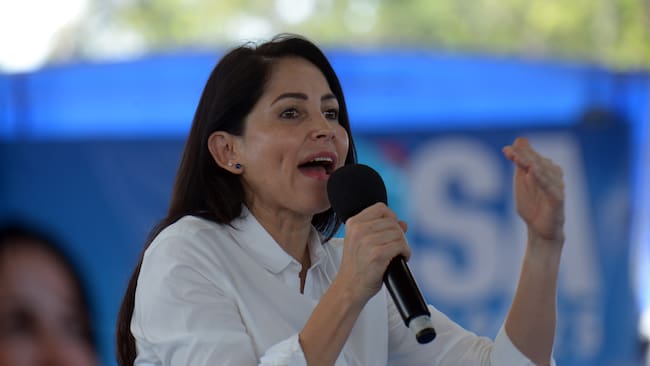 Luisa González, candidata a la presidencia de Ecuador (Foto vía Getty Images)