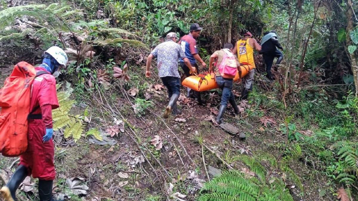 Rescatan cadáver de una mujer que estaba perdida en zona rural de Yarumal