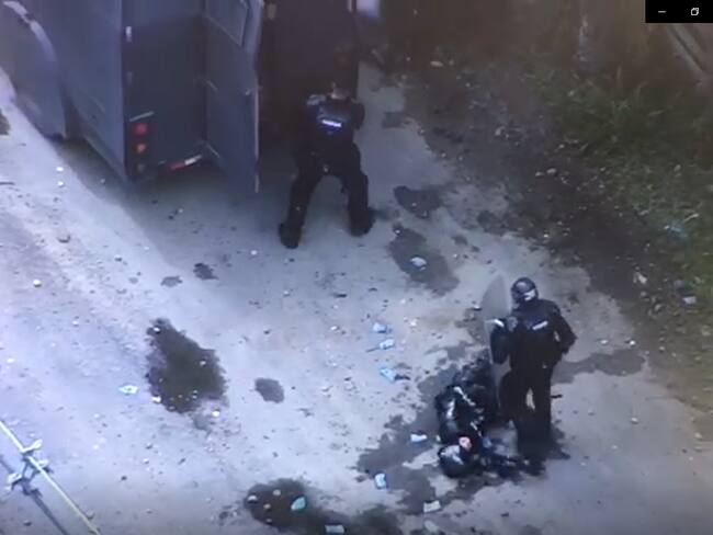 Ataque a Policías en Yondó- foto captura Policía Magdalena Medio