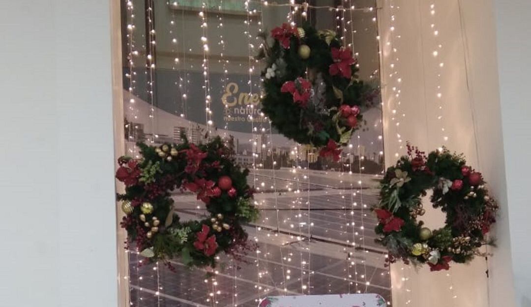 Alumbrado navideño en Centro Comercial Calima de Armenia