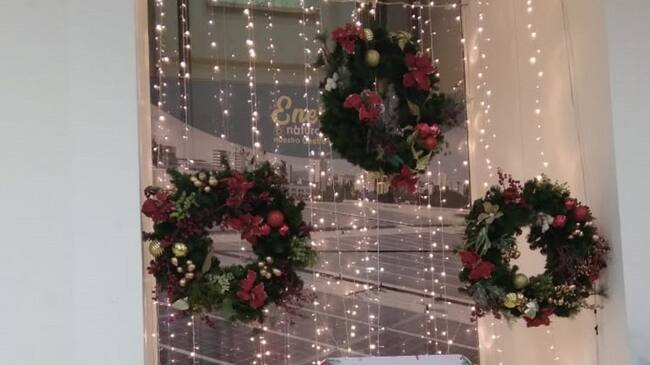Alumbrado navideño en Centro Comercial Calima de Armenia