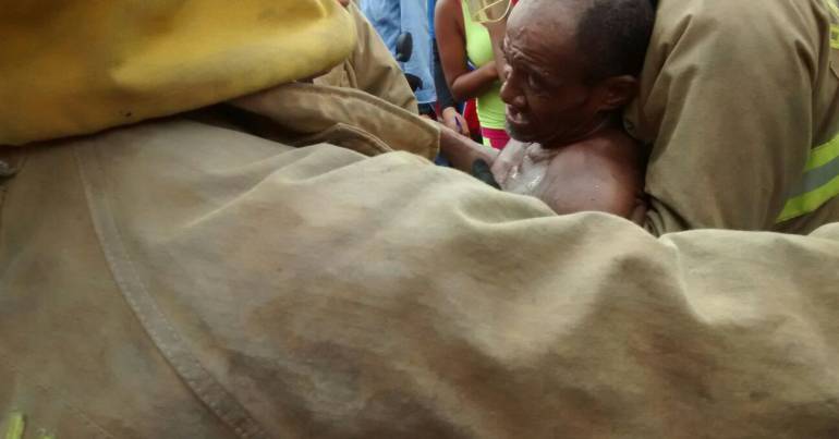 Marañero que recibió descarga eléctrica en el barrio Villate, Barranquilla 