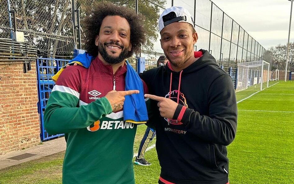 Marcelo y Frank Fabra en la sede de entrenamiento de Boca Juniors / Foto: fabra18