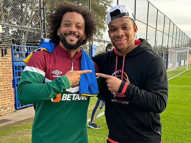 Marcelo y Frank Fabra en la sede de entrenamiento de Boca Juniors / Foto: fabra18