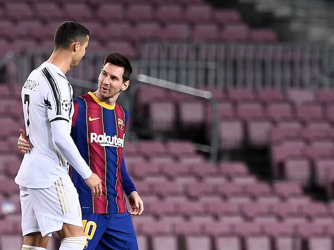 Cristiano Ronaldo y Lionel Messi disputaron su último partido en el Camp Nou el 8 de diciembre del 2020. (Photo by Josep LAGO / AFP) (Photo by JOSEP LAGO/AFP via Getty Images)