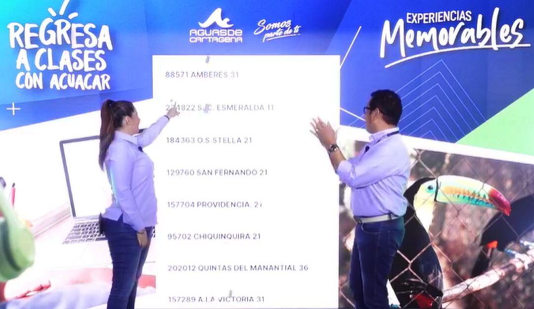 Otro grupo de usuarios al día con sus facturas ganan kits escolares y pasadías en Takurika