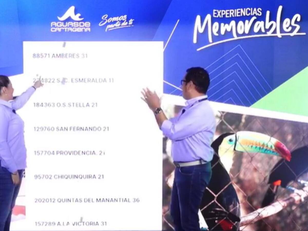 Aguas de Cartagena ha entregado 300 premios y faltan más por sortear
