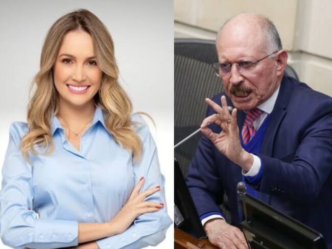 Ana María Castañeda y Temístocles Ortega. Fotos: X @AnyMarCas / (Colprensa - Catalina Olaya)