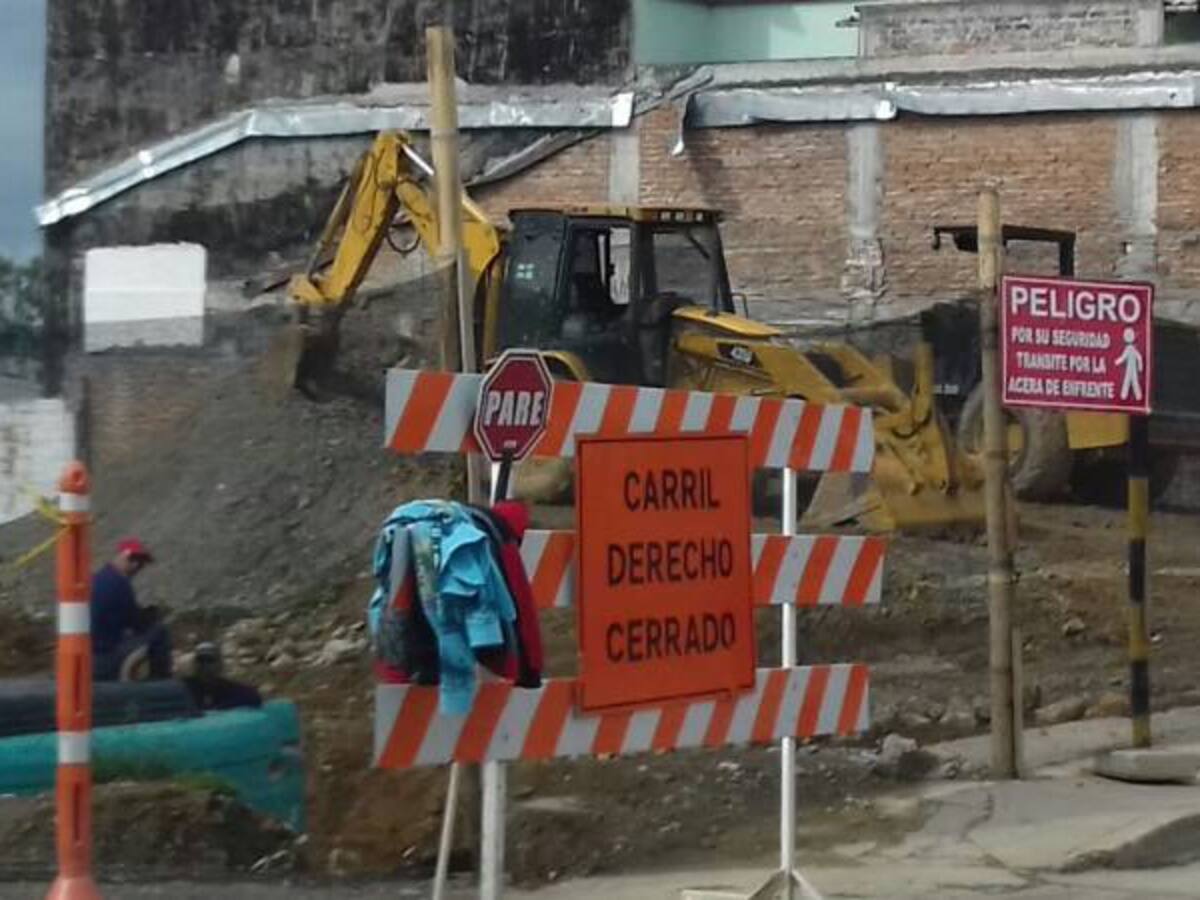 En un 28% avanza la obra del paso nacional en el municipio de Montenegro, Quindío