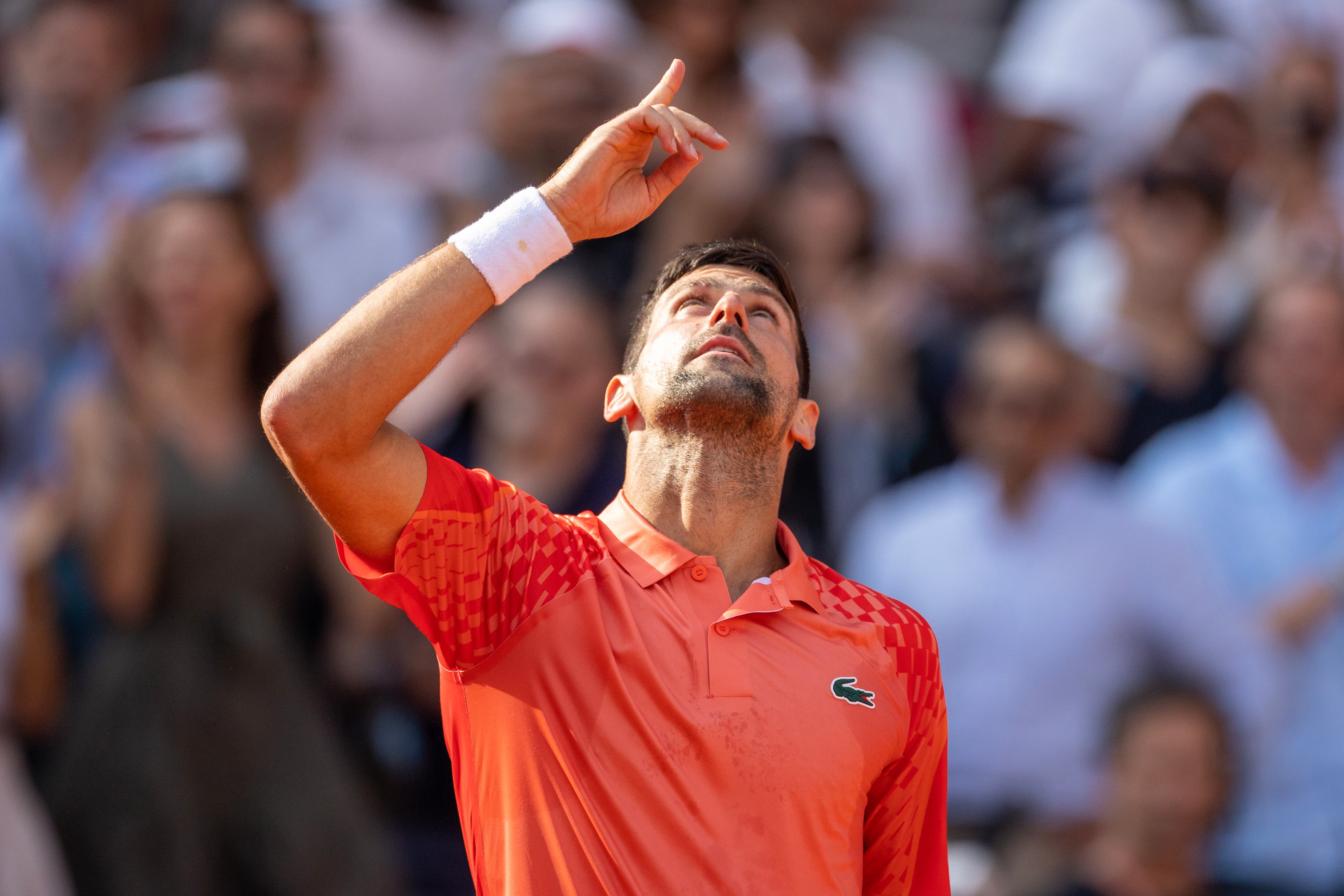 Novak Djokovic celebra su triunfo ante Carlos Alcaraz. (Photo by Tim Clayton/Corbis via Getty Images)