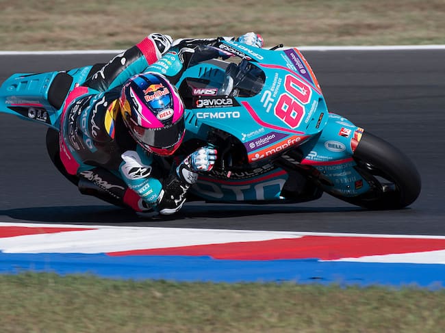 David Alonso sufre fuerte choque con un rival en prueba clasificatoria del GP de San Marino: véalo. (Photo by Mirco Lazzari gp/Getty Images)