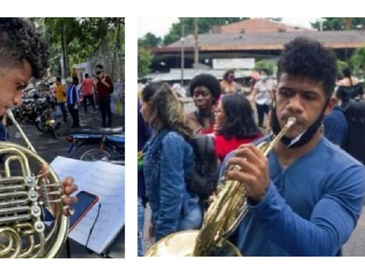 Un agente dijo que por qué no me desaparecían: Músico manifestante en Cali