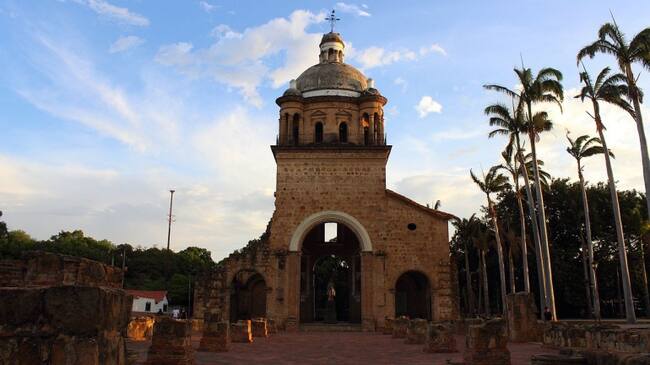 El templo histórico en parque Gran Colombiano de la casa del General Santander