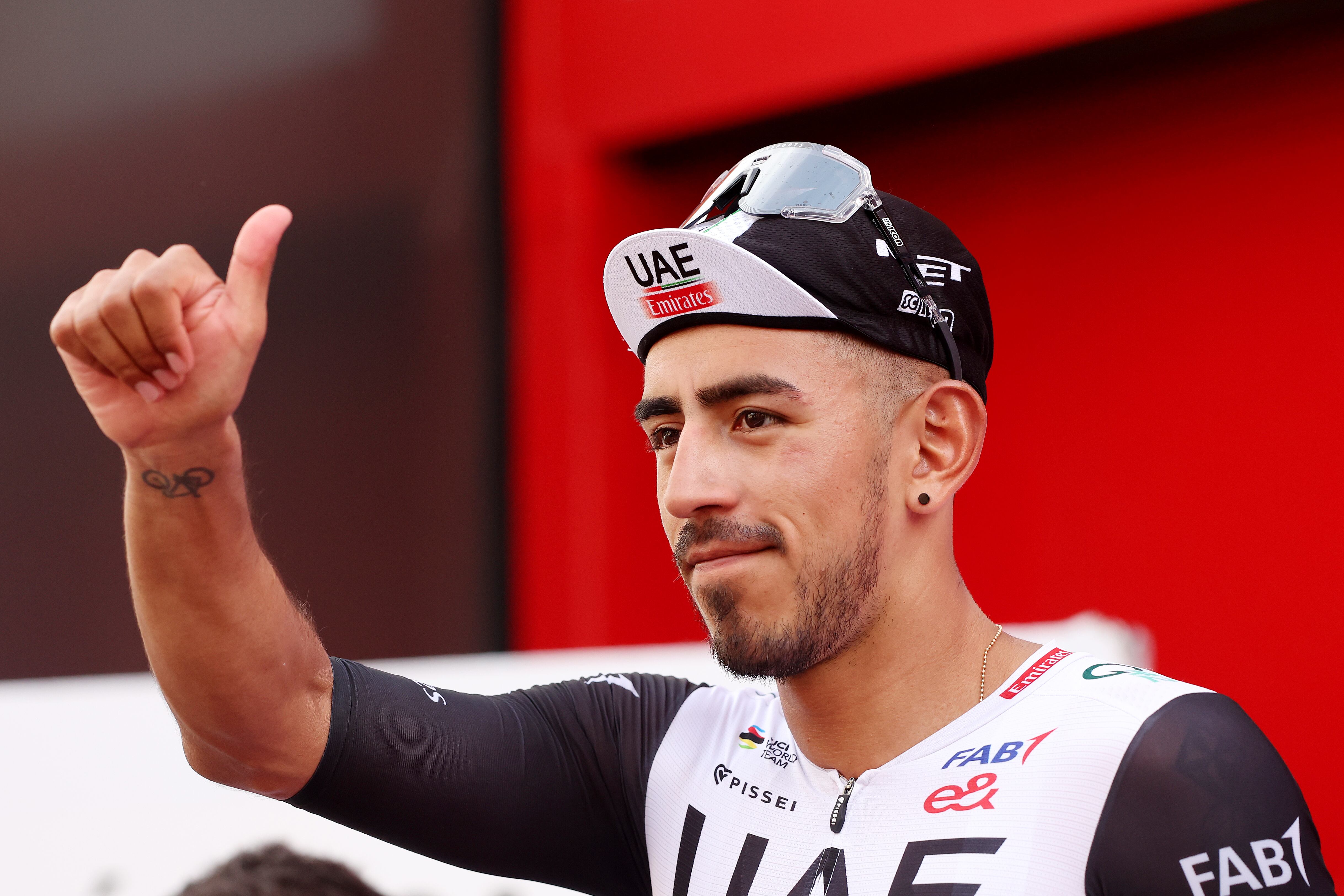 Juan Sebastian Molano tras su triunfo en la etapa 12 de La Vuelta (Photo by Alexander Hassenstein/Getty Images)