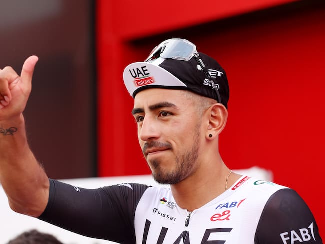 Juan Sebastian Molano Benavides tras su triunfo en la etapa 12 de La Vuelta