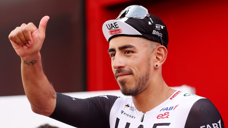 Juan Sebastian Molano Benavides tras su triunfo en la etapa 12 de La Vuelta