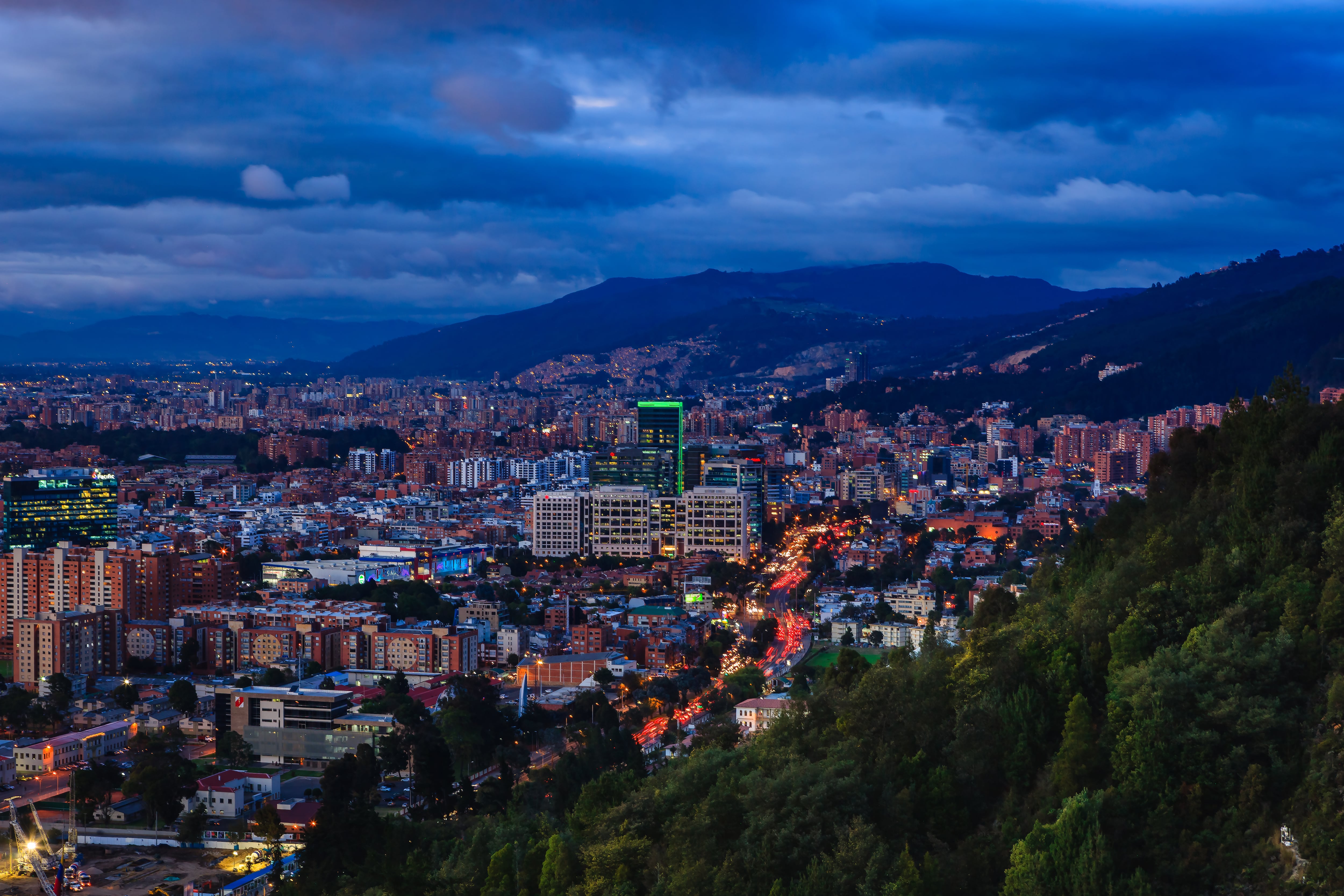 Panorámica de Bogotá desde el municipio de La Calera (Getty Images)