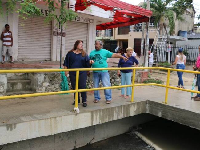 Alcaldía de Cartagena reinicia obras del canal Emiliano Alcalá en el sur