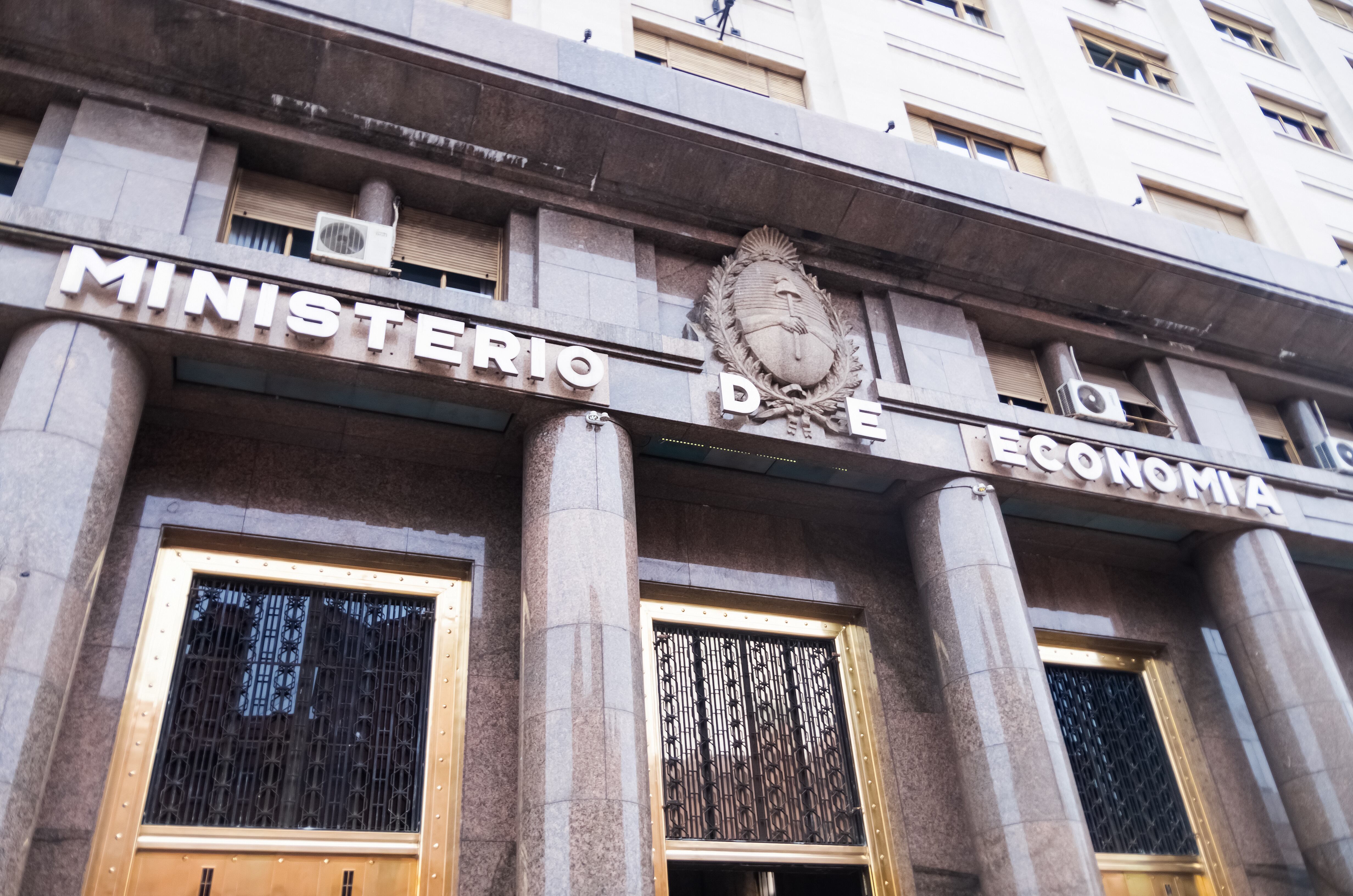 Building of the Ministry of Economy of the Republic of Argentina in Buenos Aires. January 21, 2023 Argentina, Buenos Aires