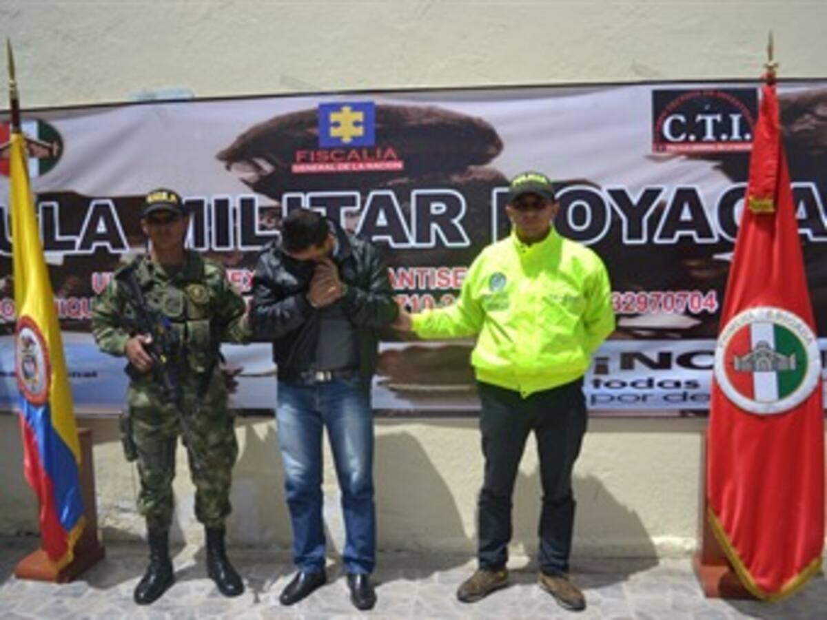 En Boyacá fue capturado integrante del frente 45 de las Farc