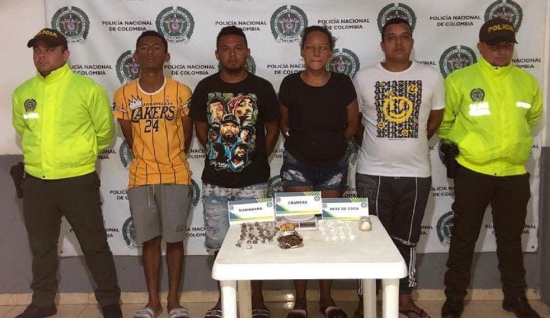 En el procedimiento se incautaron 152 dosis de base de coca y 230 de marihuana lista para ser comercializadas