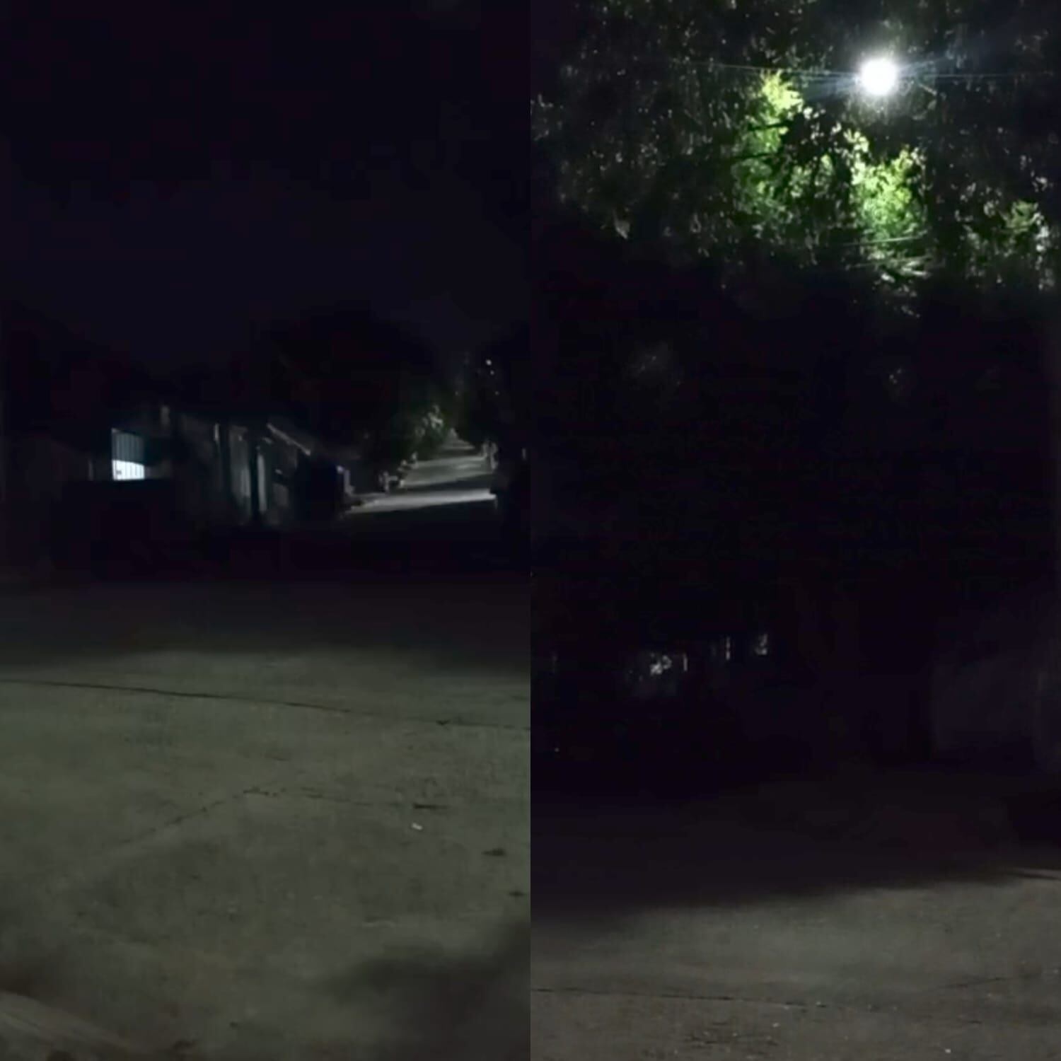 Oscuridad en el barrio La Unión, Cúcuta / Foto: Cortesía