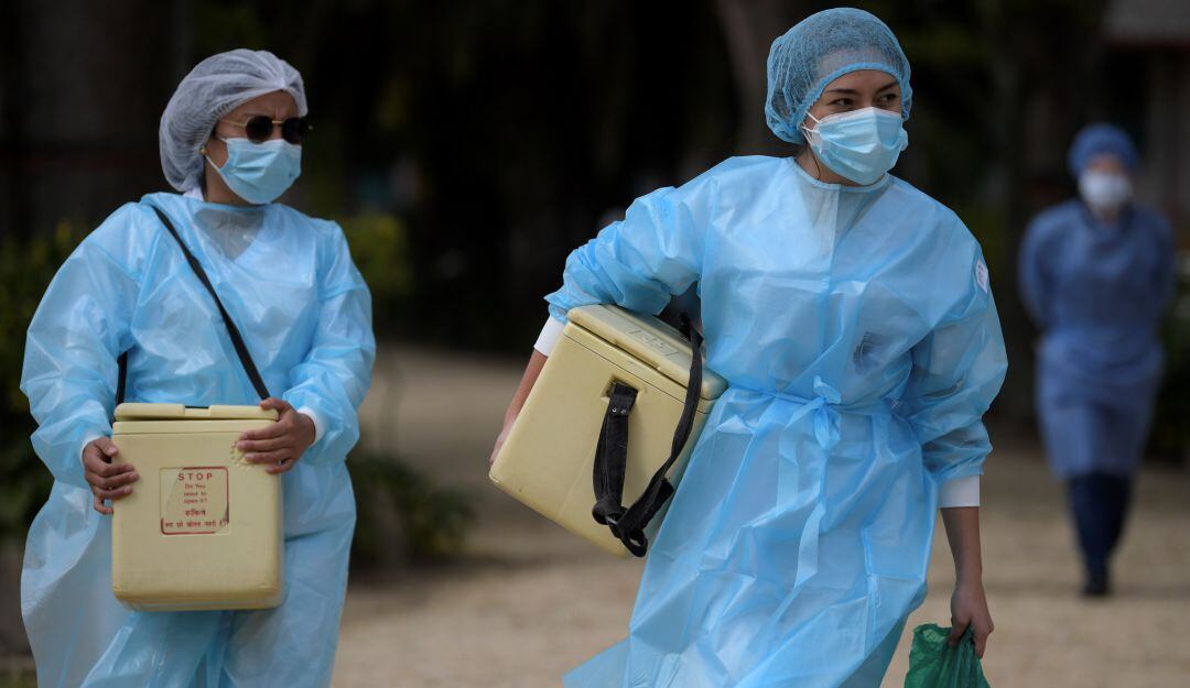 Trabajadores del sector de la salud.