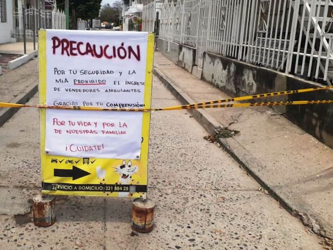 La Urbanización India Catalina en Cartagena cerró las puertas al COVID-19