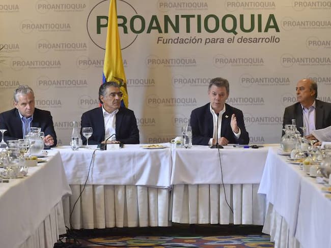 Presidente Santos en asamblea de Proantioquia. 