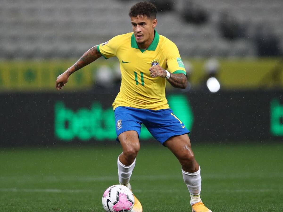 Coutinho, principal novedad de Brasil para enfrentar a Colombia