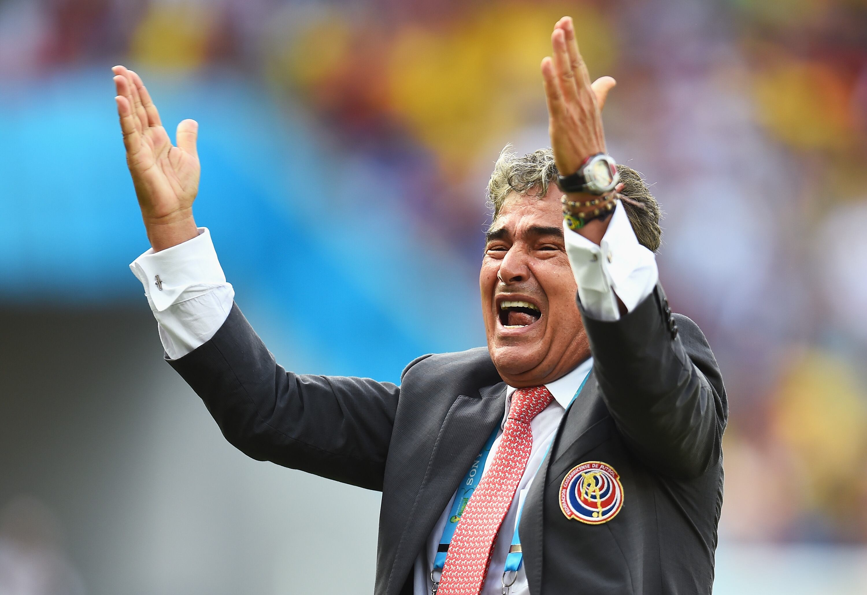 Jorge Luis Pinto, DT colombiano en el Mundial de Brasil 2014 con Costa Rica.  (Photo by Lars Baron - FIFA/FIFA via Getty Images)