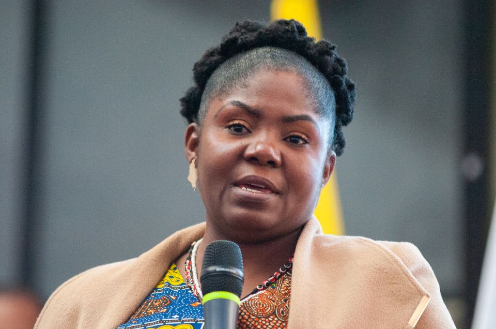 Colombia's President-elect Gustavo Petro and Vice President-elect Francia Marquez as they receive their credentials as elected president and vice president from Colombia's National Electoral Comittee, in Bogota, Colombia June 23, 2022. (Photo by: Chepa Beltran/Long Visual Press/Universal Images Group via Getty Images)