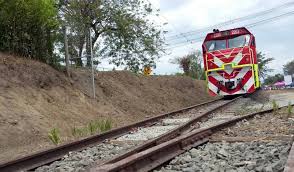 Tren del pacífico entre Valle del Cauca y Quindío. Foto: Cortesía Ministerio de Transporte