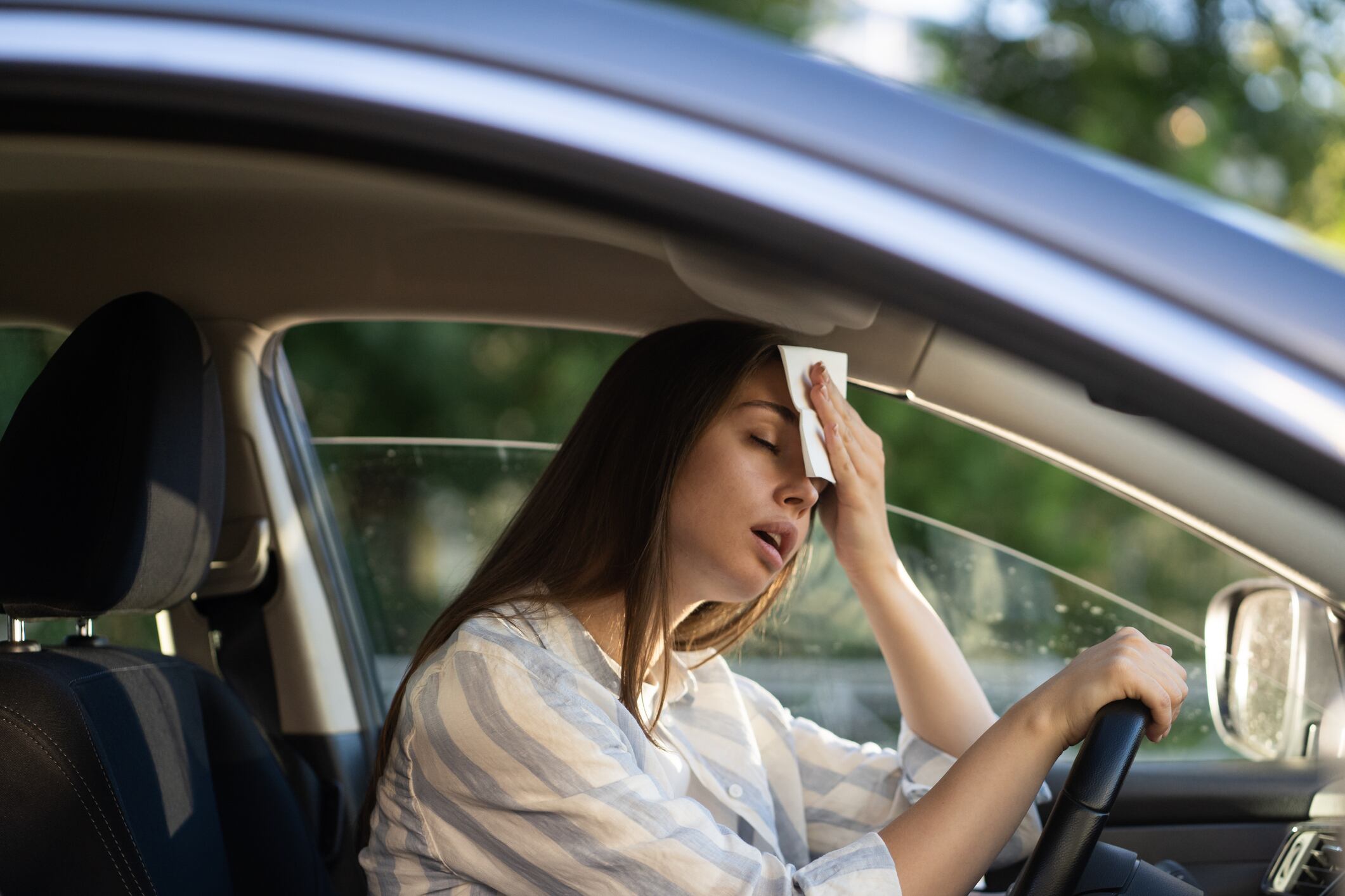 Calor al interior del carro imagen de referencia. Foto: Getty Images.