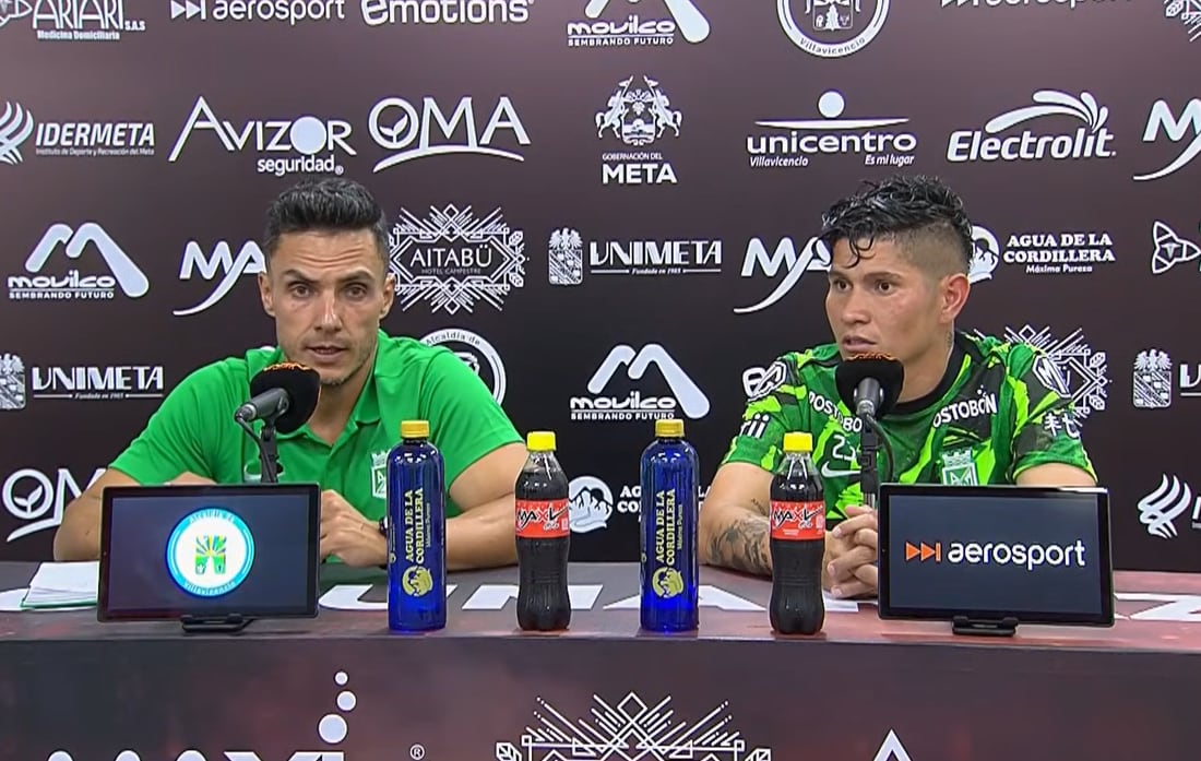 Lucas González y Jorman Campuzano en rueda de prensa / Captura de pantalla
