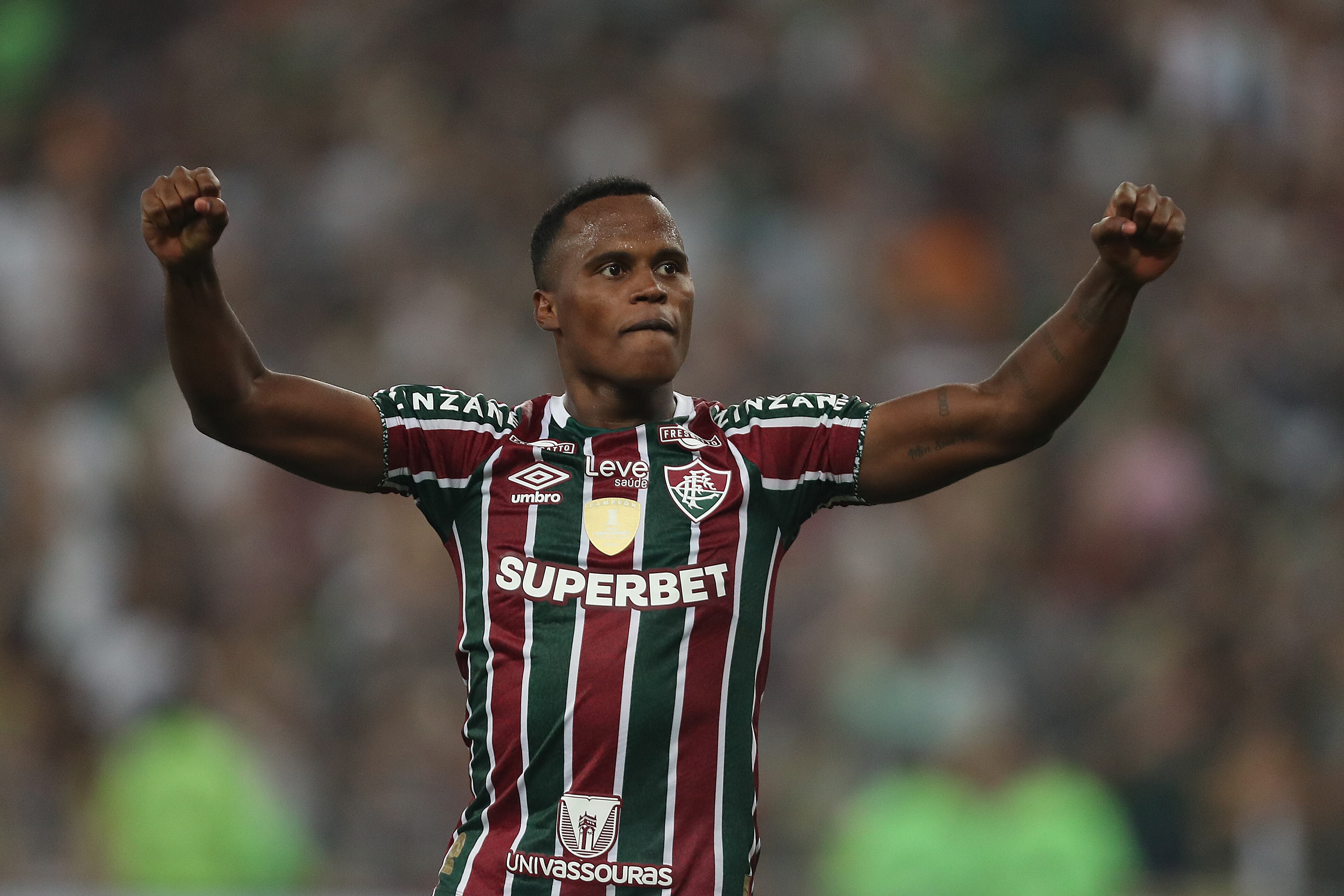 Jhon Arias celebró una vez más con el Fluminense. (Photo by Wagner Meier/Getty Images)