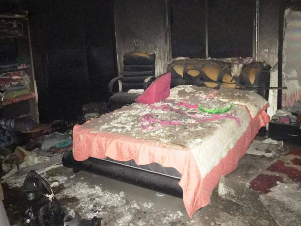 Incendio destruyó casa en Villas de la Candelaria al sur de Cartagena